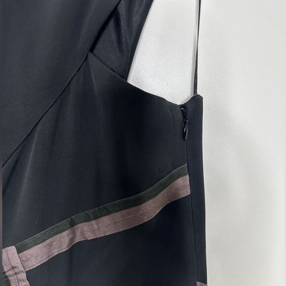 Chloe Vintage Silk Beaded Mini Dress Black Navy Size 4, EU 36 - Picture 10 of 16